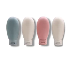 Set Viaje X 4 Envases Porta Cosmético Dispenser Shampoo/crema - comprar online