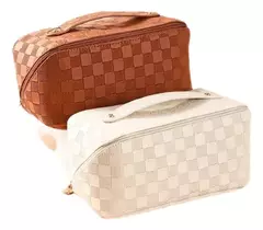 Organizador Neceser Porta Cosméticos Bolso Cuero Ecológico