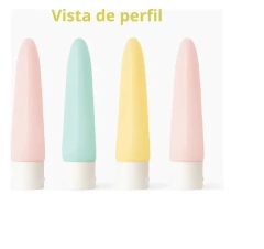 Set Viaje X 4 Envases Porta Cosmético Dispenser Shampoo/crema - tienda online