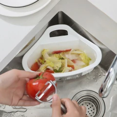 Colador Escurridor Esquinero De Bacha Con Tapa Multiuso - tienda online