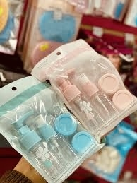 Set De Viaje 5 Piezas De Envases Frascos Botellas Cosméticos en internet