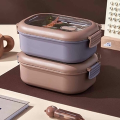 Taper De Acero De Inoxidable- Lunchera Con Divisiones Kawaii - comprar online