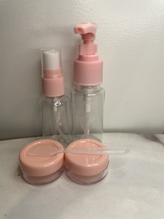 Set De Viaje 5 Piezas De Envases Frascos Botellas Cosméticos en internet