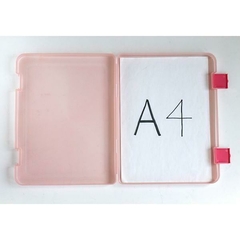Carpeta plástica translucida Rosa para Hojas A4 documentos Origen Japan - Anantrade- My shop Kawaiii