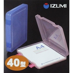 Carpeta plástica translucida Rosa para Hojas A4 documentos Origen Japan