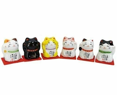 Set 5 Adornos Maneki Neko ( Gatos de la buena suerte) E