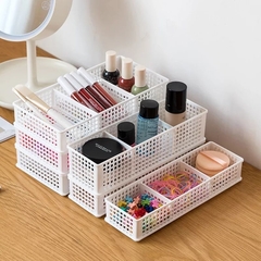 Organizador De Cajones Plástico Con Divisiones Móviles Rectangular- - comprar online