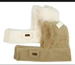 Bufanda Capucha Conjunto 2 En 1 Abrigado Invierno Frío en internet