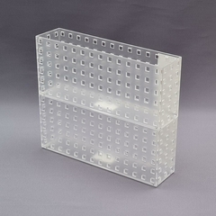 Organizador Cuadritos Apilable Grande Angosto Largo Alto