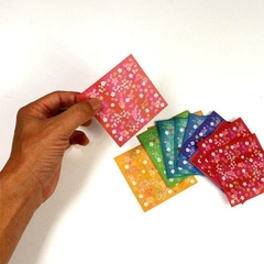 Papel Origami Yuzen Chiyogami Diseño Japonés Flore 7.5x 7.5 Cm - - Anantrade- My shop Kawaiii