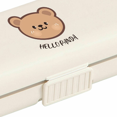 Pastillero Organizador Rectangular Hello panda - 13*6.6*3.4cm en internet