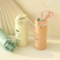 Termo- Botella - Acero Inoxidable Con Sorbete De Silicona 500ml - Anantrade- My shop Kawaiii