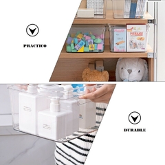 Organizador Contendor Multiuso/ Heladera Plástico Transparente Grande - tienda online