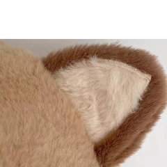 Bufanda Capucha Oso Conjunto 2 En 1 Abrigado Invierno Frío - tienda online