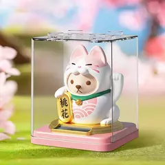 Imagen de Adorno De La Suerte Maneki Neko Doble- Happy Cat - Japonés