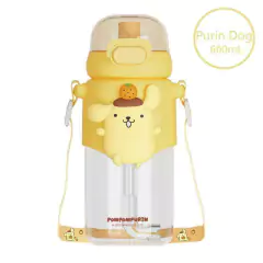 Termo Botella Sanrio Kawaiii Kuromi Cinnamoroll My Melody Purin amde 600ML con sorbete en internet