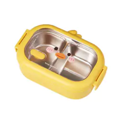 Taper De Acero De Inoxidable- Lunchera Con Divisiones Kawaii en internet