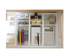 Organizador De Cajones Plástico Con Divisiones Móviles Rectangular- - Anantrade- My shop Kawaiii