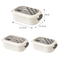 Taper De Acero De Inoxidable- Lunchera Con Divisiones Kawaii - tienda online