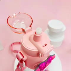 Termo Botella Sanrio Kawaiii Kuromi Cinnamoroll My Melody Purin amde 600ML con sorbete - Anantrade- My shop Kawaiii