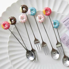 Imagen de Mini Tenedores Plateados Postre 12cm - 6 unidades-