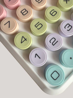 Calculadora Multicolor Teclado Mecanico 8 Digitos Kawaii en internet