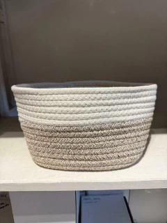 Imagen de Cesto De Tela Tejido Algodón Calidad Reforzado Deco - Maceta