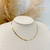 Choker Malha Fita Semijoia