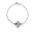 Pulseira Trevo Central Prata Semijoia - comprar online