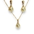 Conjunto Pérola Gota Semijoia - comprar online