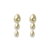 Trio Pérolas Formato Gota Semijoia - comprar online