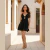 Vestido Curto Feminino Duna Linho Decote V Verão Hz Ves-009 - HBD COMERCIO