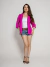 Blazer feminino social de botão 3/4 de alfaiataria .Blz-003