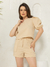 Imagem do CONJUNTO SHORT ELASTICO E BLUSA MANGA PRINCESA DE LINHO.CON-0023