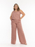 conjunto feminino blusa e calça flare com botão PLUSIZE . DUNA .CONPL-0039 na internet