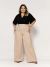 Calça Feminina PLUS SIZE Pantalona COS DE ELASTICO . CLPL-005 - comprar online