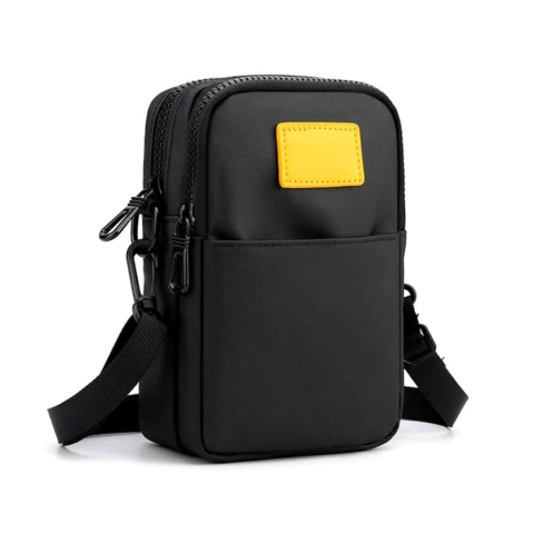 Shoulder Bag Masculina Preto Modelo Jhon