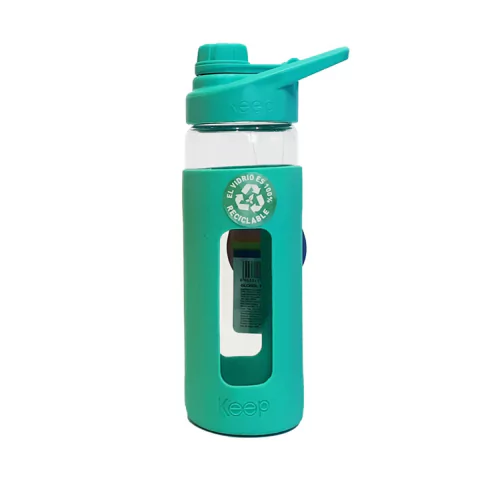 Botella de vidrio Keep 470ml Turquesa - Persia Comodoro