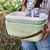 Conservadora Polarbox Deluxe 12Lts Retro Oliva Gold con correa Marron - comprar online