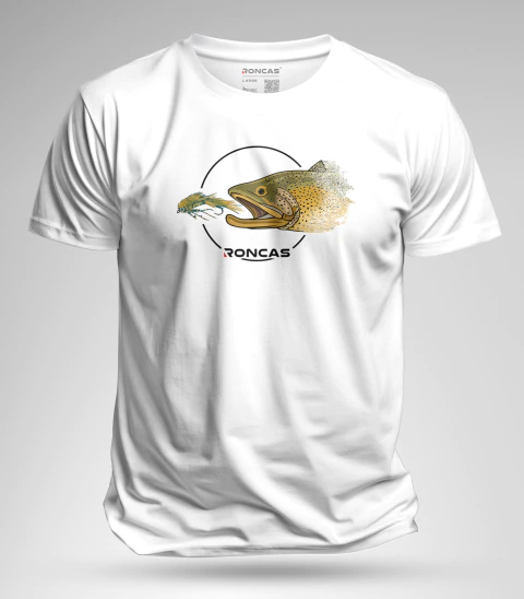 REMERA DE ALGODÓN - TRUCHA COMIENDO en internet