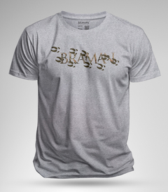 Remera de algodon manga corta - BRAMAN CON HUELLAS DE JABALÍ - comprar online