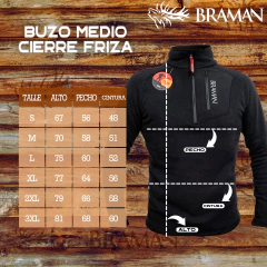 BUZO MEDIO CIERRE NEGRO - comprar online