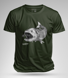 REMERA DE ALGODÓN - DORADO EN BLANCO Y NEGRO - tienda online