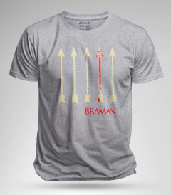 Remera de algodon manga corta - FLECHAS MARRONES- en internet