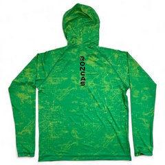REMERA TECNICA CON CAPUCHA Y BUFF - COLOR VERDE - comprar online