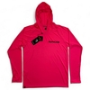 REMERA TECNICA CON CAPUCHA - ROSA FLUOR