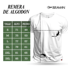Remera de algodon manga corta - FLECHAS MARRONES- - tienda online