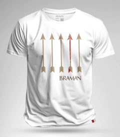 Remera de algodon manga corta - FLECHAS MARRONES- - OUTDOOR SHOP