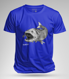 REMERA DE ALGODÓN - DORADO EN BLANCO Y NEGRO - OUTDOOR SHOP