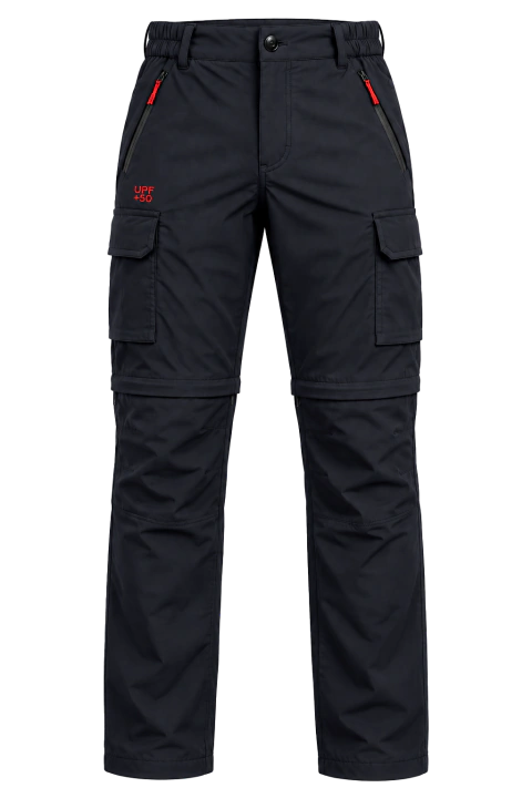 PANTALÓN RIPSTOP DESMONTABLE - NEGRO